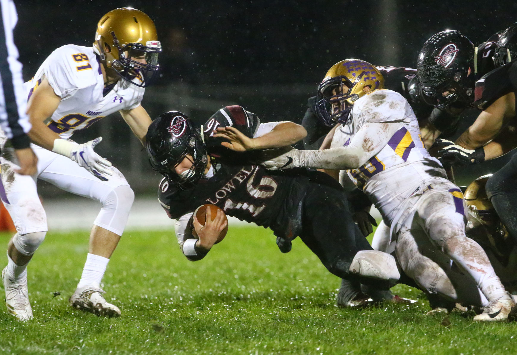 Hobart at Lowell football